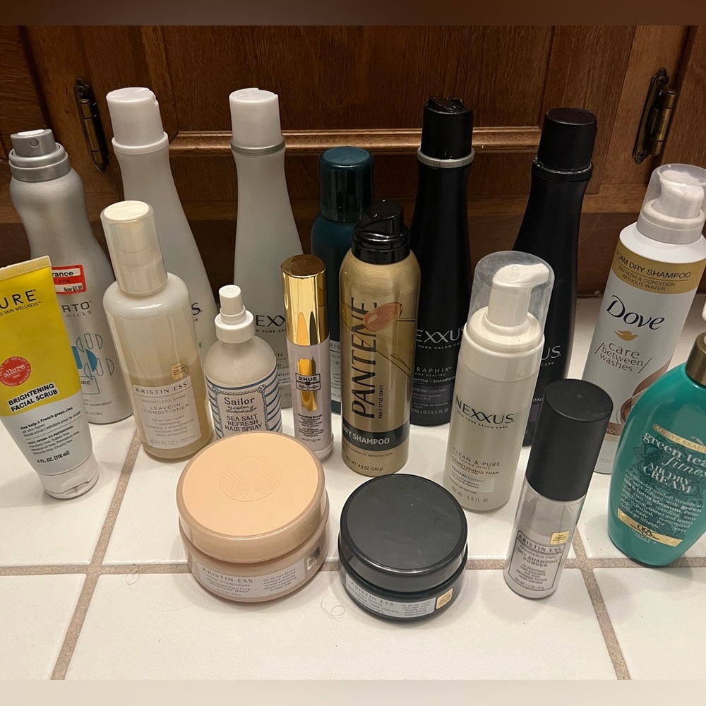 Lot of hair products